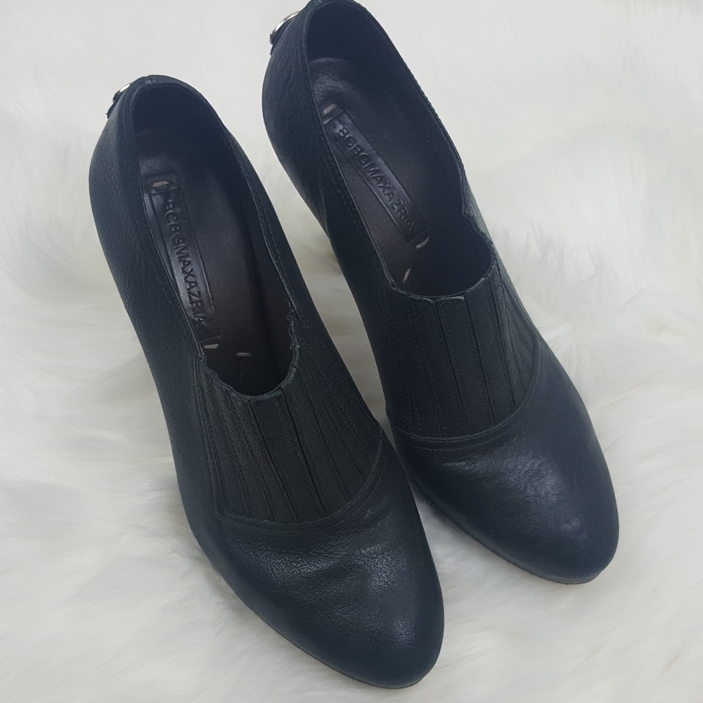 BCBG Leather Ankle Boots